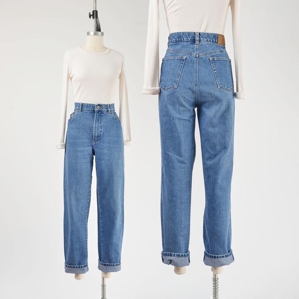 Vintage 90s Ralph Lauren Jeans High Waisted Tapered Leg Mom Jeans 12